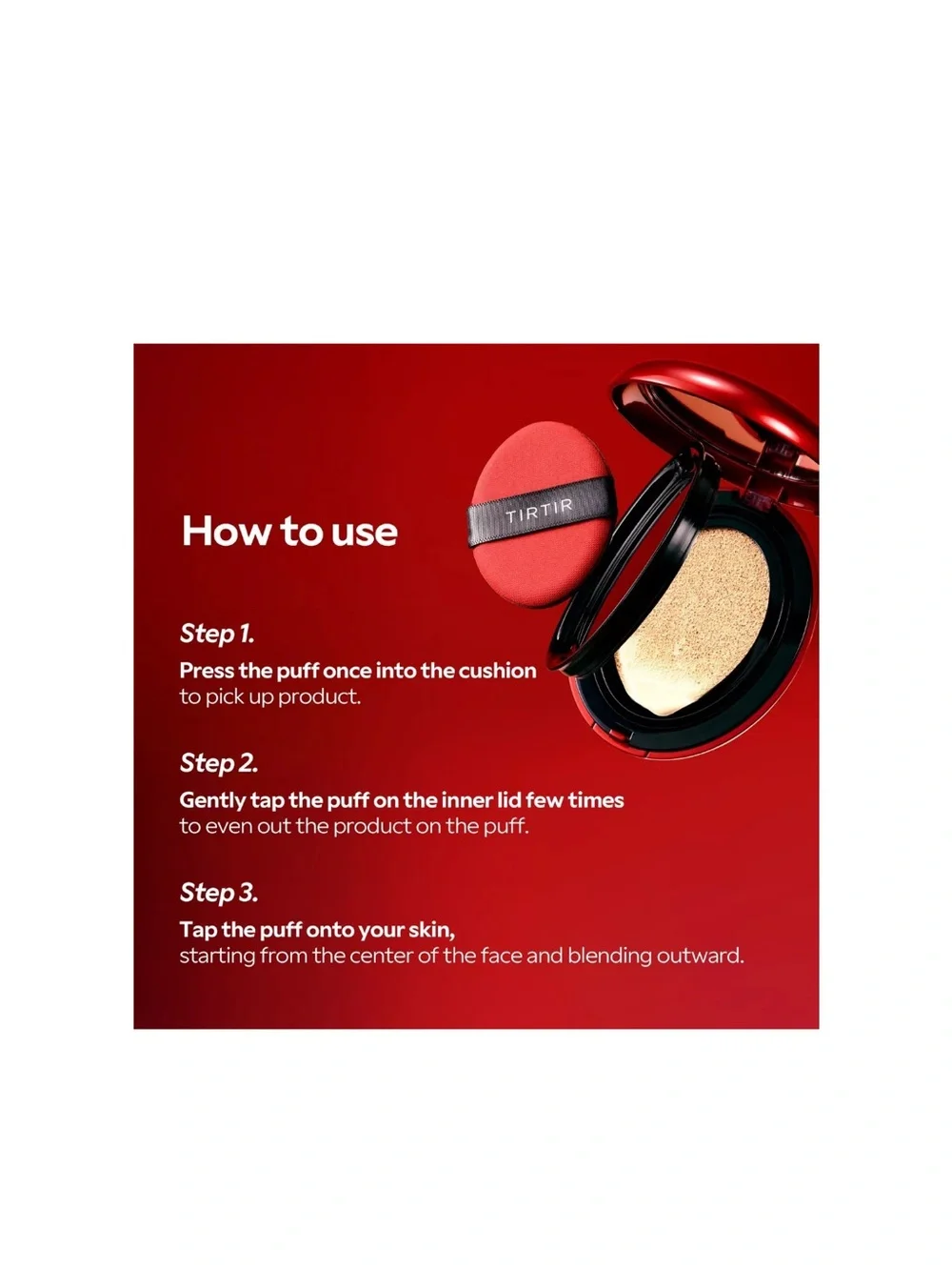 TIRTIR Mask Fit  Red Cushion Compact color 24 N Latte